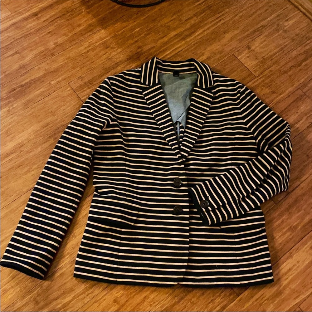 J.Crew Striped Knit Blazer